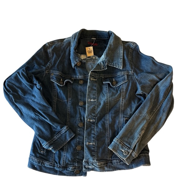 Wrangler Blue Blazer Classic Denim Style - Picture 3 of 4